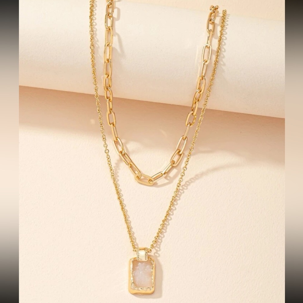 Stellar layering necklace🌙
